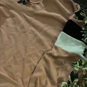 forever 21 ambiance pink black and white sweater SIZE MEDIUM could fit small